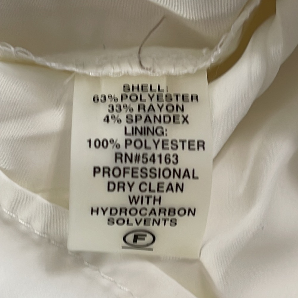 Calvin Klein Ivory Black Dress Size 4 - Picture 8 of 11